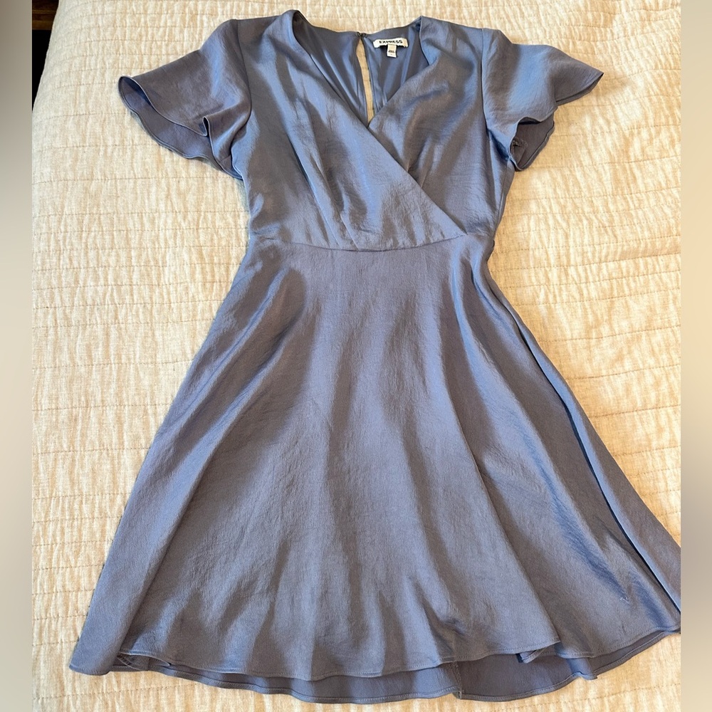 Express purple mini dress